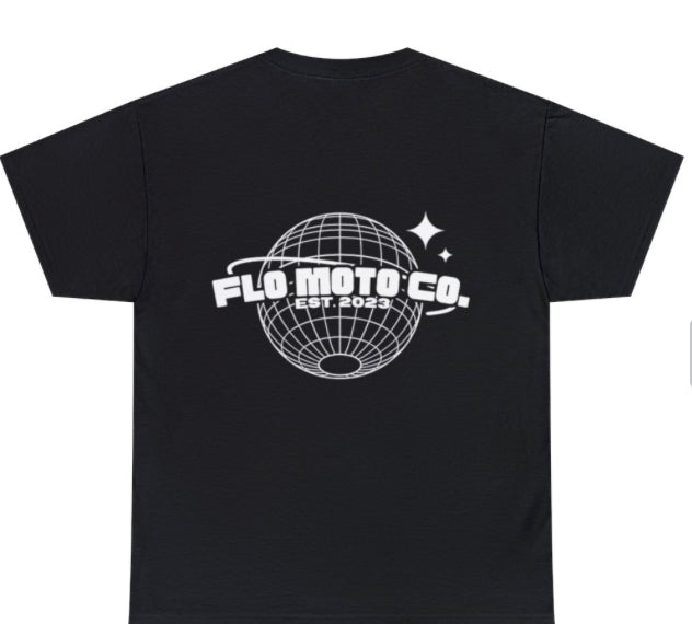 Flo Moto Globe cotton tee