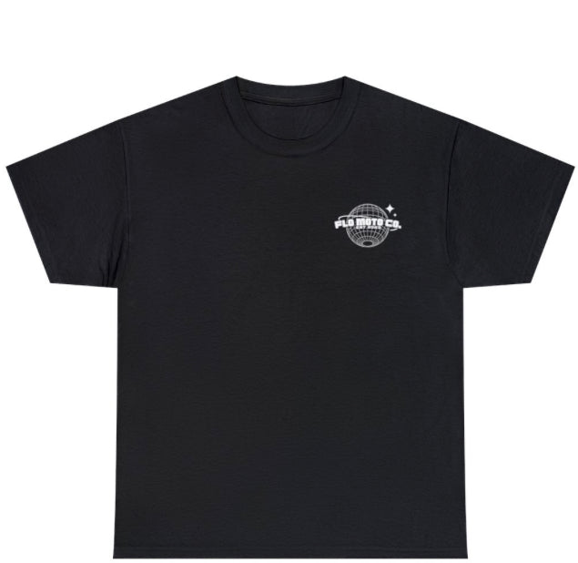 Flo Moto Globe cotton tee