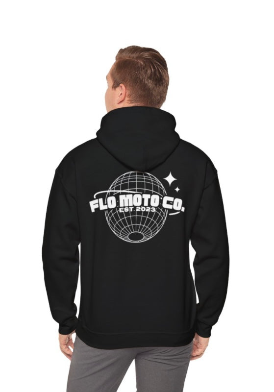 Flo Moto Globe cotton hoodie